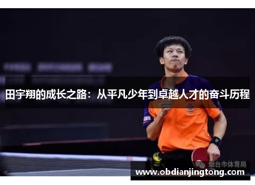 田宇翔的成长之路：从平凡少年到卓越人才的奋斗历程